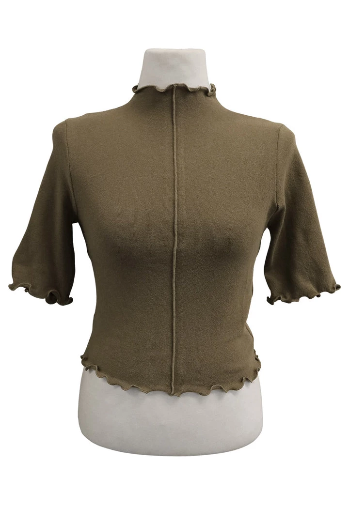 STORETS SALE Anna Lettuce Trim Crop Top CLOTHING