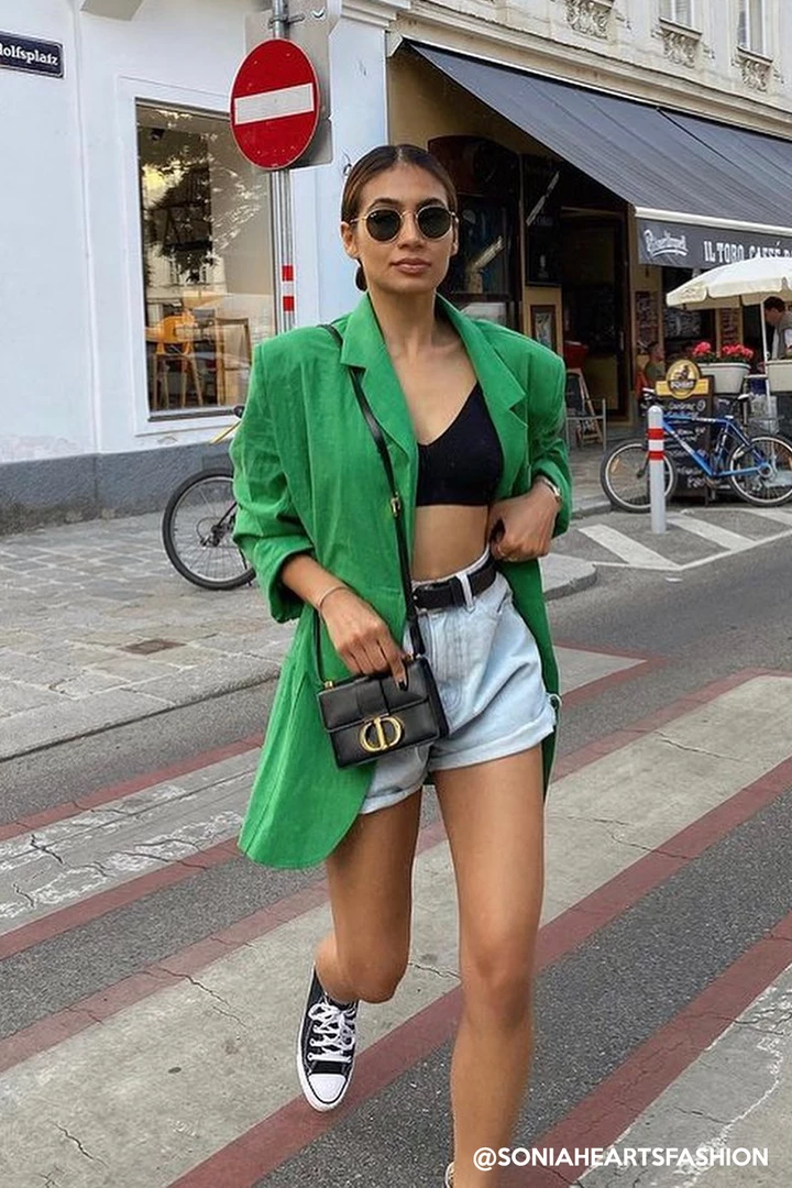 STORETS Influencer Brianna Oversized Handkerchief Blazer