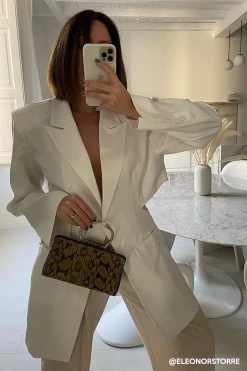 STORETS Sustainable Recycled Poly Cut-Out Blazer