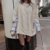 STORETS Influencer Sadie Shirt Combo Knit Pullover Knitwear