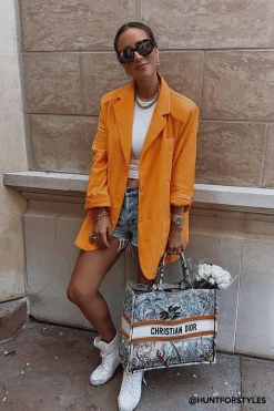 STORETS Influencer Brianna Oversized Handkerchief Blazer