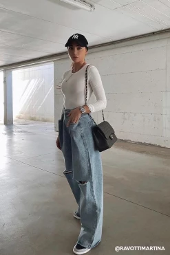 STORETS Vera Slash Cutout Jeans CLOTHING