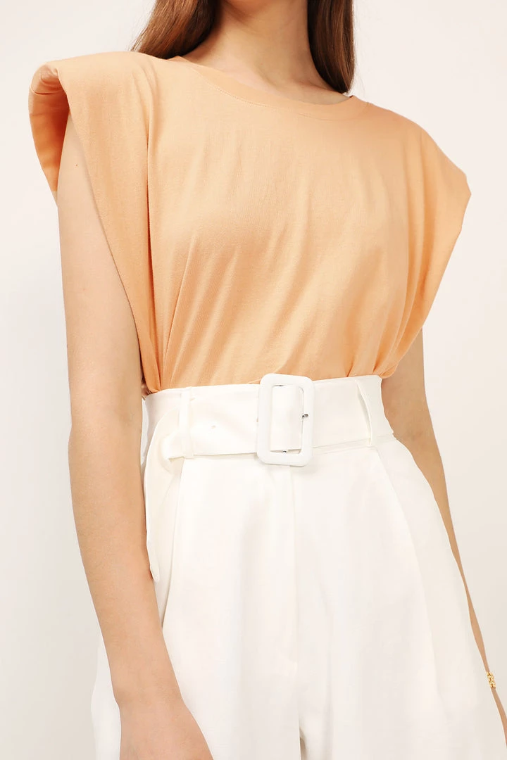 STORETS Elena Padded Shoulder T-shirt BEST-SELLERS