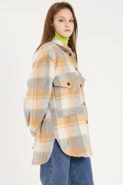 STORETS CLOTHING Gia Oversized Fuzzy Shacket