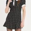 STORETS Lourdes Tweed Trumpet Mini Dress