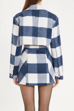 STORETS Jamila Plaid Jacket And Skirt Set