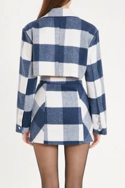 STORETS Influencer Jamila Plaid Jacket And Skirt Set