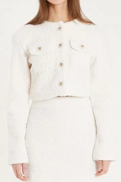 STORETS CLOTHING Antonella Boucle Cropped Jacket