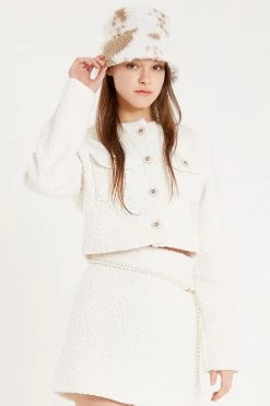 STORETS CLOTHING Antonella Boucle Cropped Jacket