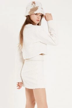 STORETS CLOTHING Antonella Boucle Cropped Jacket