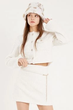 STORETS CLOTHING Antonella Boucle Cropped Jacket