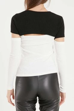 STORETS Collette Cutout Colorblock Top