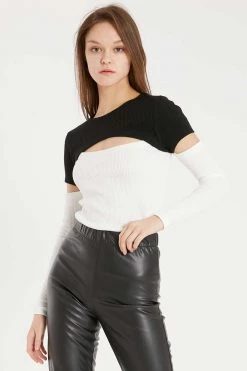 STORETS Collette Cutout Colorblock Top