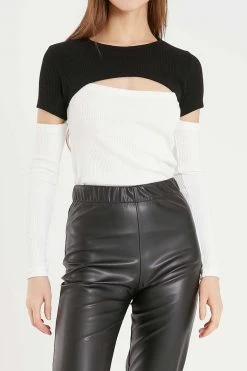 STORETS Collette Cutout Colorblock Top