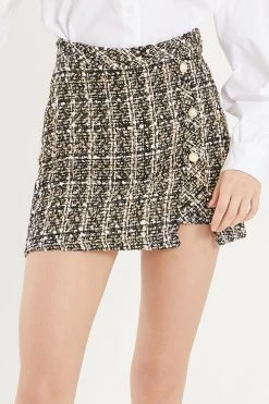 STORETS Fay Tweed Mini Skort