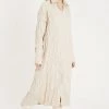 STORETS CLOTHING Elin Crease Shirt Midi Dress