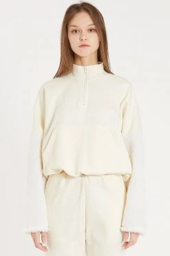 STORETS Kendall Boucle Sleeve Sweatshirt CLOTHING