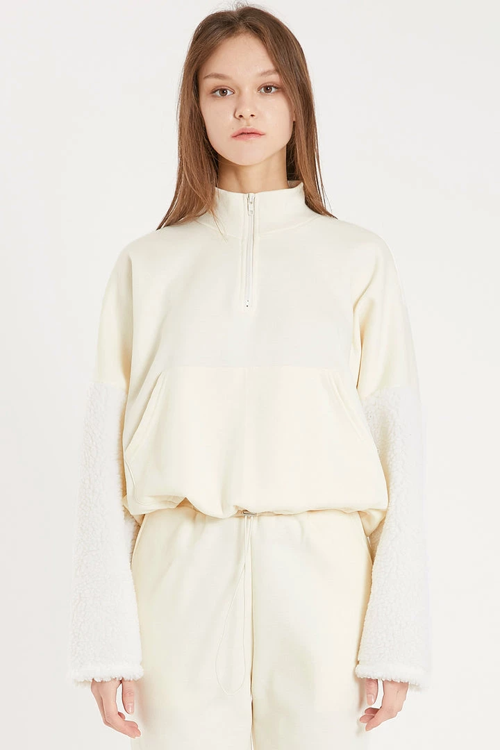 STORETS Kendall Boucle Sleeve Sweatshirt CLOTHING