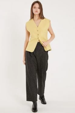 STORETS Ximena Pintuck High Waisted Pants CLOTHING