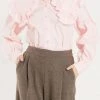 STORETS Rory Ruffled Oversize Collar Shirt CLOTHING