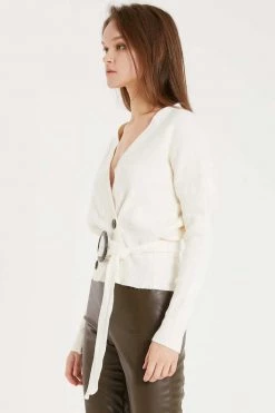 STORETS Dionne Double Button Cardigan With Belt CLOTHING