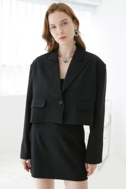 STORETS Hailey Oversized Cropped Jacket CLOTHING