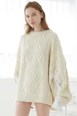 STORETS Influencer Knitwear Sadie Shirt Combo Knit Pullover