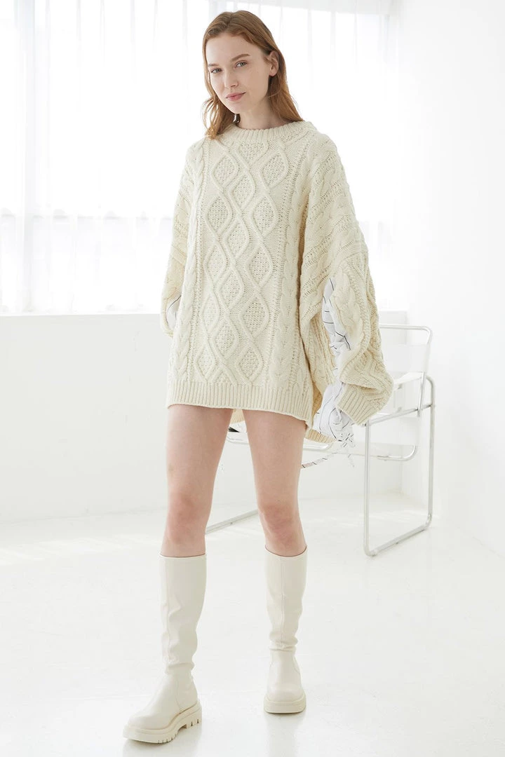 STORETS Influencer Sadie Shirt Combo Knit Pullover Knitwear