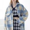 STORETS Lydia Oversized Shacket In Plaid
