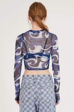 STORETS Nadia Mesh Top W/Thumb Hole