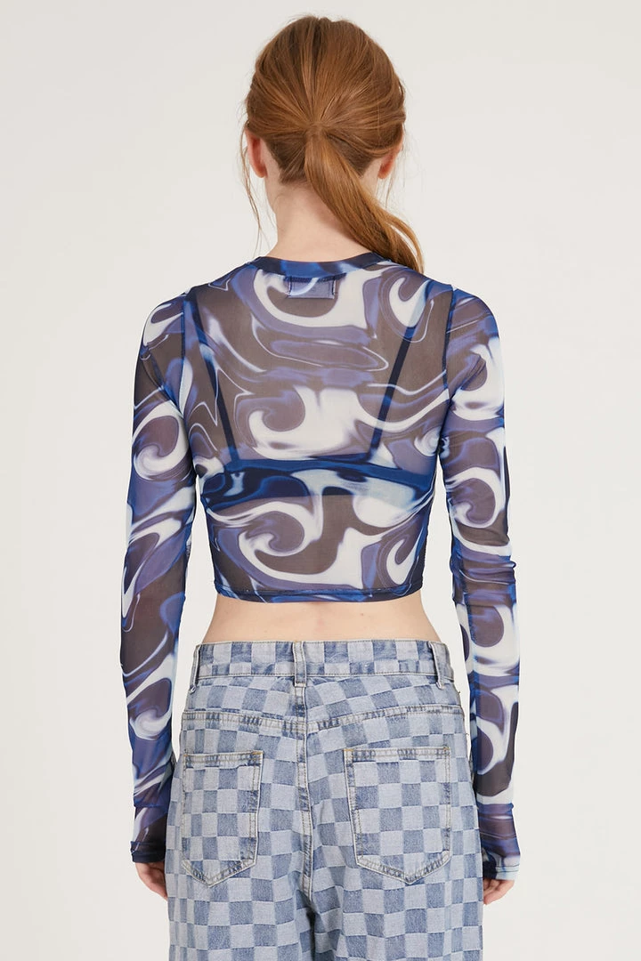 STORETS Nadia Mesh Top W/Thumb Hole