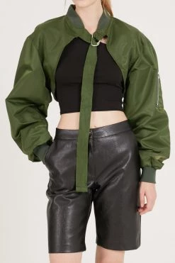 STORETS CLOTHING Mila Cropped Aviator Jacket