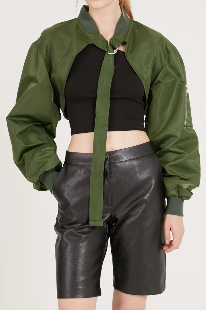STORETS CLOTHING Mila Cropped Aviator Jacket