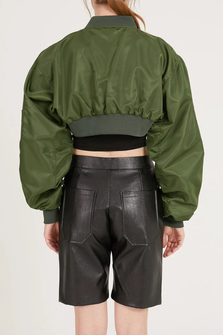 STORETS CLOTHING Mila Cropped Aviator Jacket