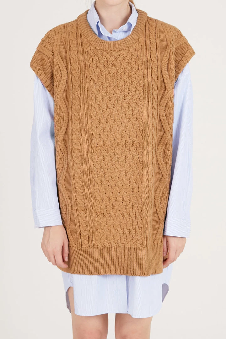 STORETS Harper Oversized Sweater Vest CLOTHING