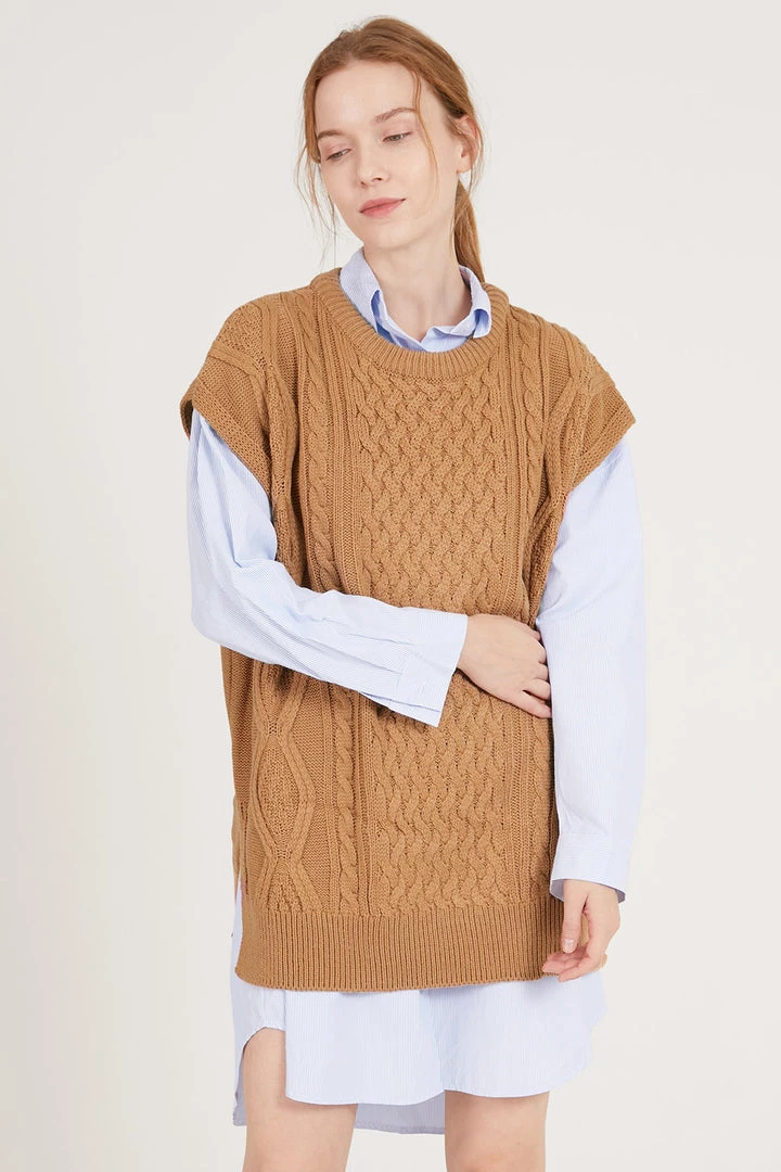 STORETS Harper Oversized Sweater Vest CLOTHING