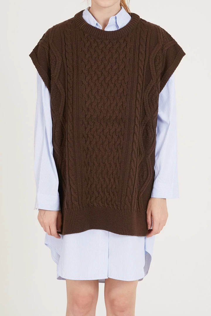 STORETS Harper Oversized Sweater Vest CLOTHING