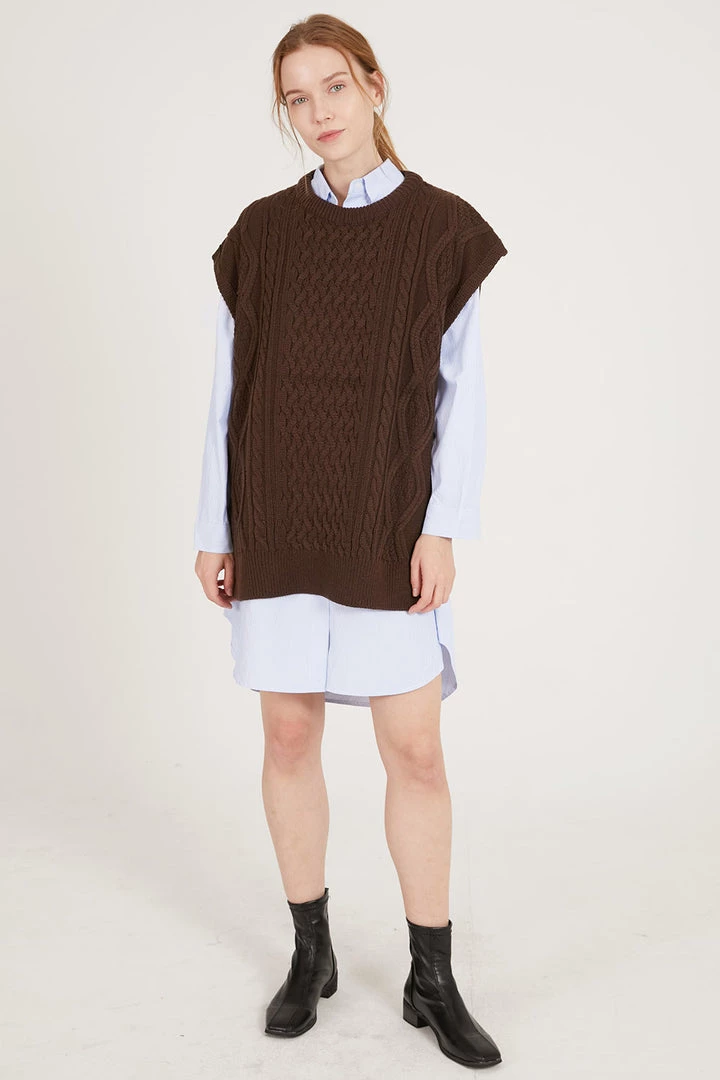 STORETS Harper Oversized Sweater Vest CLOTHING