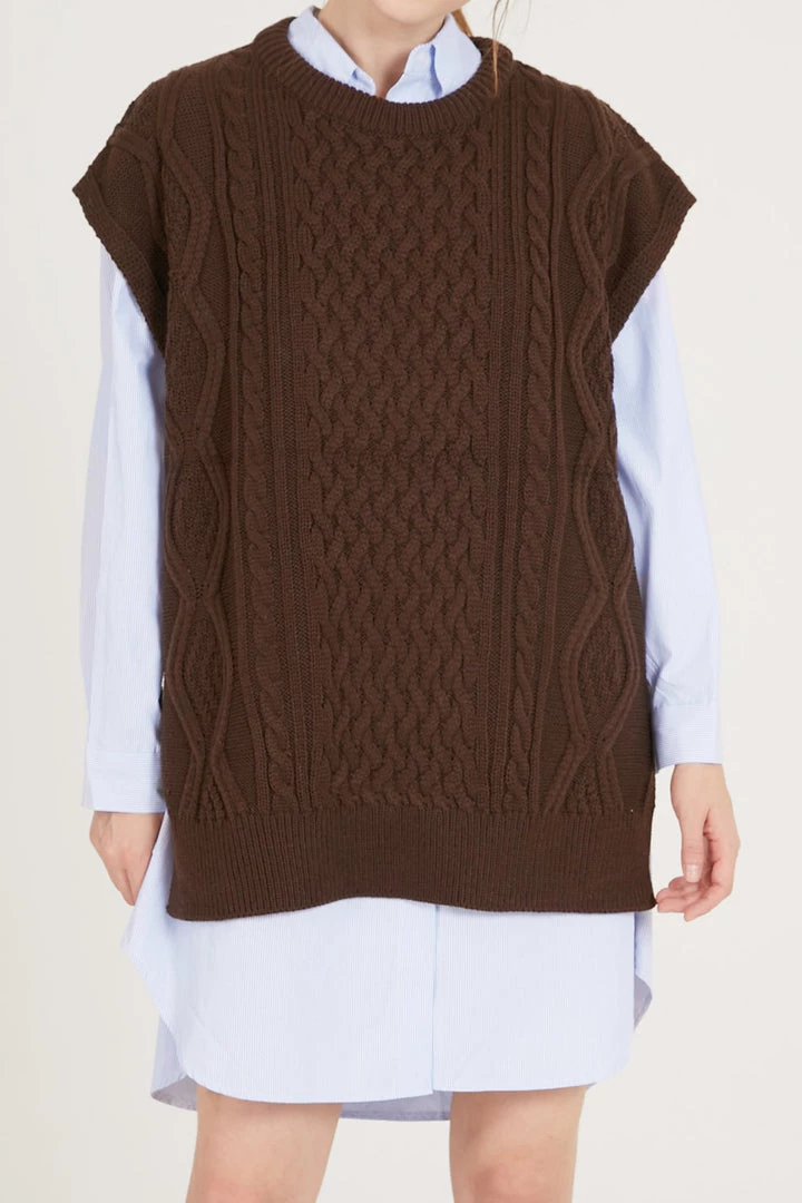 STORETS Harper Oversized Sweater Vest CLOTHING