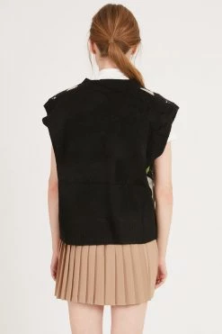 STORETS Mandy Argyle Sweater Vest CLOTHING