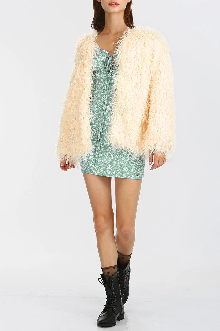 STORETS Valerie Fluffy Shaggy Jacket