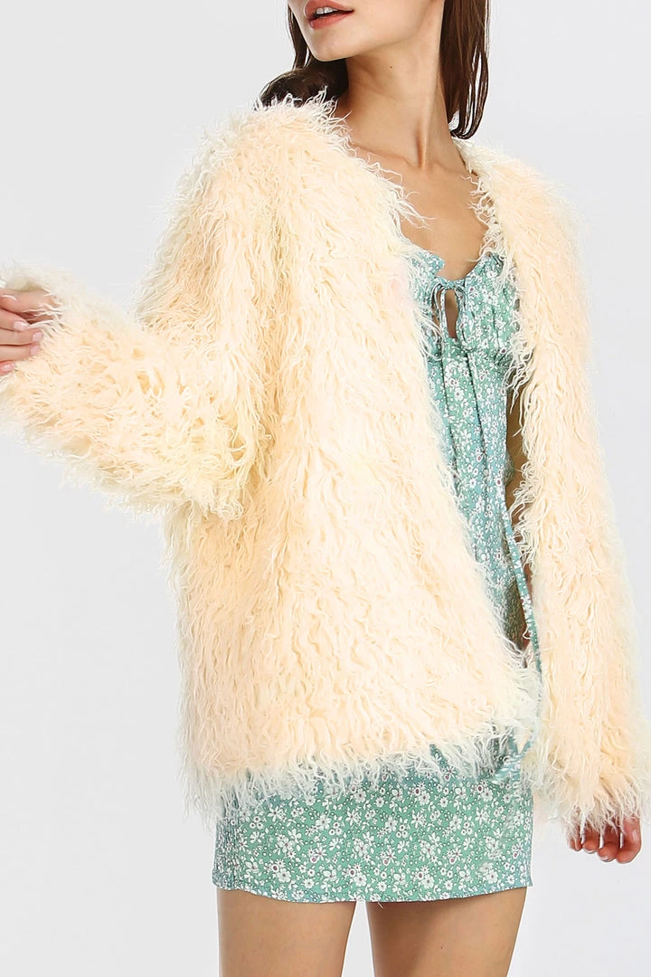 STORETS Valerie Fluffy Shaggy Jacket