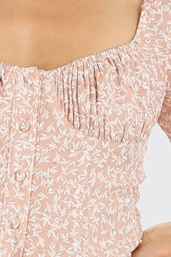 STORETS SALE Bella Flower Printed Bustier Top CLOTHING