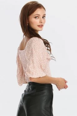 STORETS SALE Bella Flower Printed Bustier Top CLOTHING