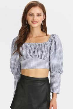 STORETS CLOTHING Brooklyn Gingham Crop Top