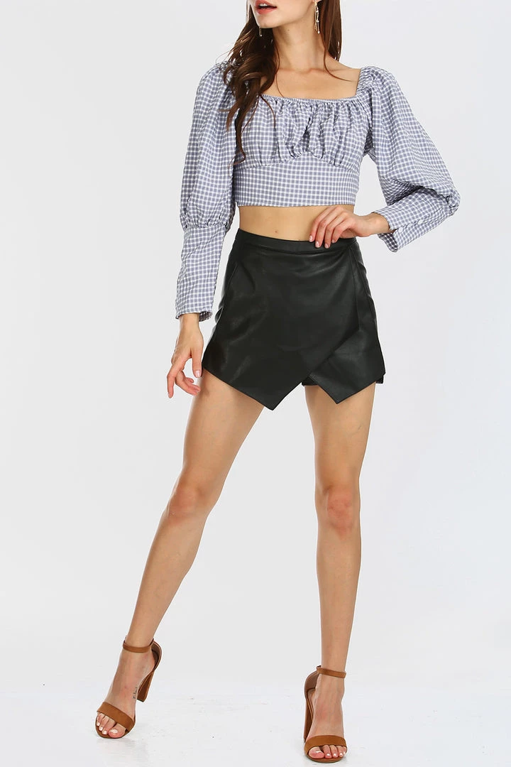 STORETS CLOTHING Brooklyn Gingham Crop Top