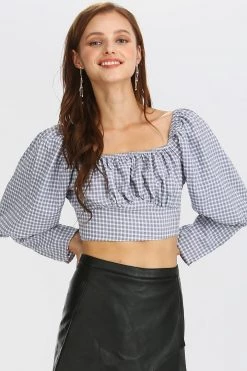 STORETS CLOTHING Brooklyn Gingham Crop Top