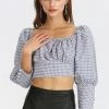STORETS CLOTHING Brooklyn Gingham Crop Top