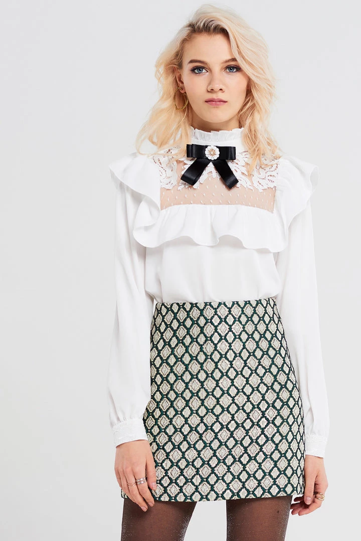 STORETS SALE Mia Jaquard Mini Skirt