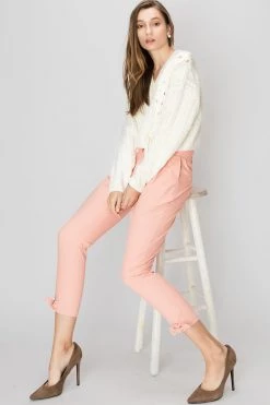 STORETS SALE Cleo Bow Trim Pants-2 Colors